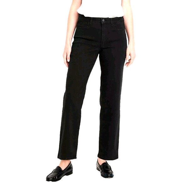 Old Navy Denim - Old Navy Womens 6 High Rise WOW LOOSE Jeans Black Stretch Straight Leg